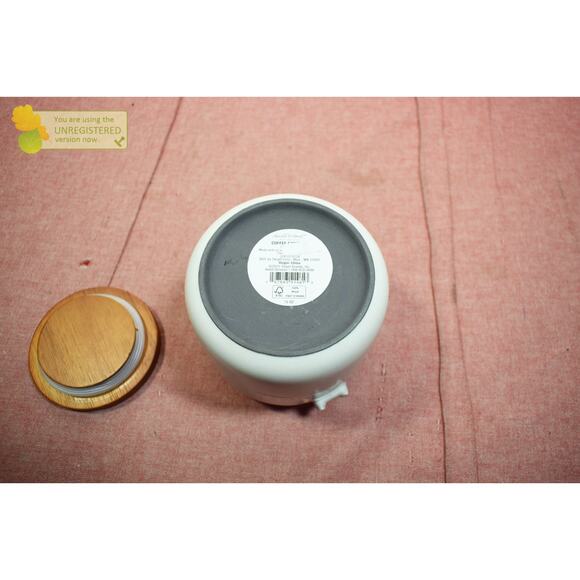 Hearth & Hand with Magnolia 12oz Stoneware Coffee Canister Wood Lid (Damaged) - Picture 5 of 6